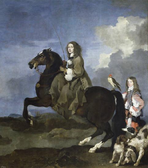  Queen Christina of Sweden on Horseback